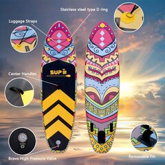 Tigerxbang SUP dēlis | 10'6" 320x80x15cm цена и информация | SUP доски, водные лыжи, водные аттракционы | 220.lv