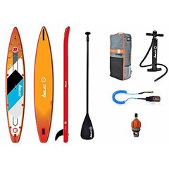 Zray Rapid 14' SUP piepūšamā airu dēlis - PB-ZR2B - Carbon Fiber Stringer - Pilna komplektācija - Max 170 kg - 320 L - 427x71x15cm цена и информация | SUP доски, водные лыжи, водные аттракционы | 220.lv