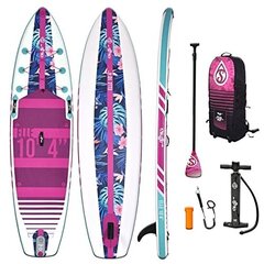 Skiffo Elle 10'4 piepūšamais SUP - rozā, 315 x 79 x 13 cm, 120 kg цена и информация | SUP доски, водные лыжи, водные аттракционы | 220.lv