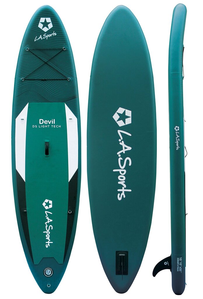 Devil SUP 330cm piepūšamās airu dēļa komplekts ar airi un piederumiem (universāls un tūrisma komplekts ar SUP sēdekli) цена и информация | SUP dēļi, sērfa dēļi un piederumi | 220.lv