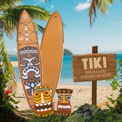 FunWater Retro Tiki piepūšamais airu dēlis 11'6''x 33'' ar 3 gadu garantiju un sūkni cena un informācija | SUP dēļi, sērfa dēļi un piederumi | 220.lv