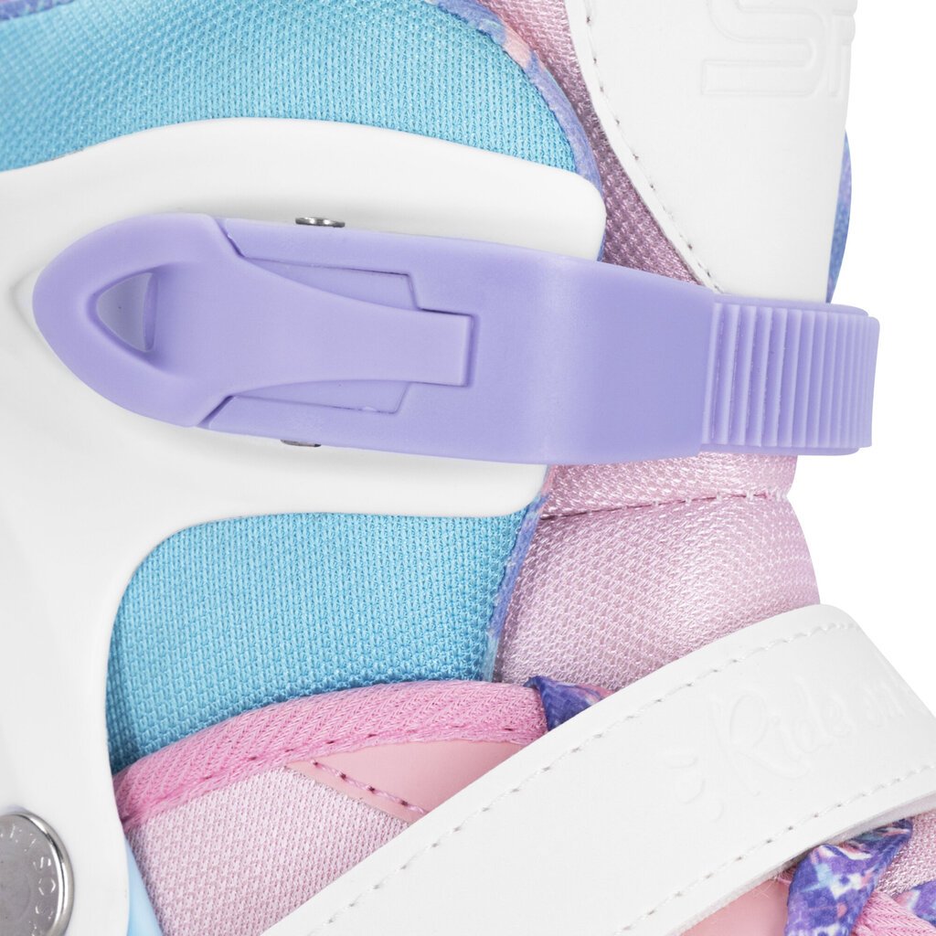 Regulējamas skrituļslidas SPOKEY Buff Pro, rozā-balts-zils-violets cena un informācija | Skrituļslidas | 220.lv