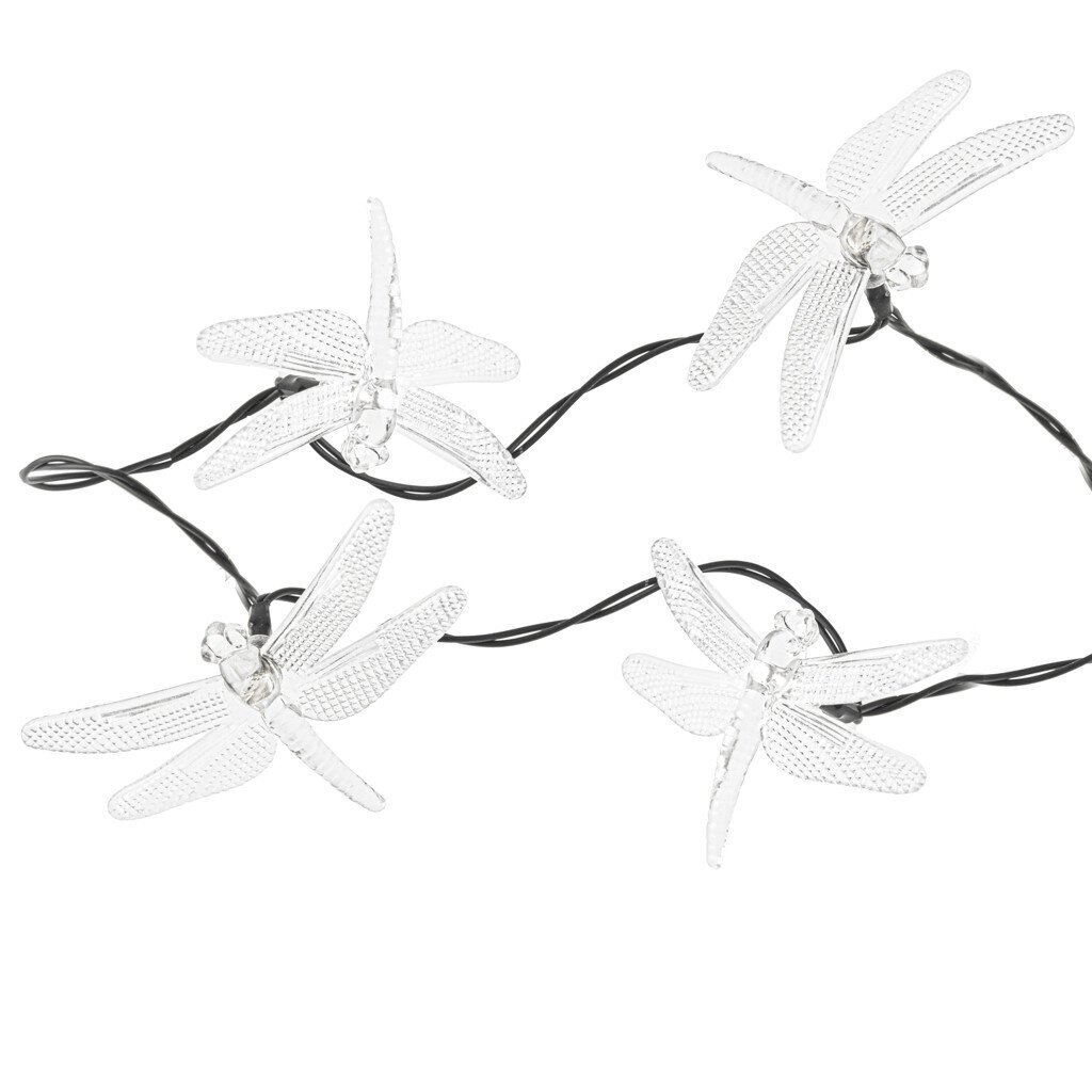 Dārza gaismas Solar Dragonfly, 30LED, 6,5 m cena un informācija | Āra apgaismojums | 220.lv