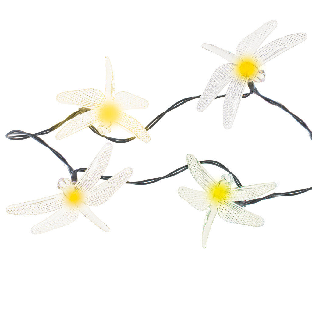 Dārza gaismas Solar Dragonfly, 30LED, 6,5 m cena un informācija | Āra apgaismojums | 220.lv