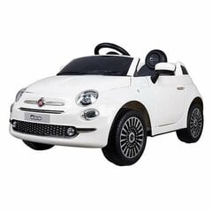 Bērnu elektriskā automašīna Fiat 500 Balts цена и информация | Самокаты | 220.lv