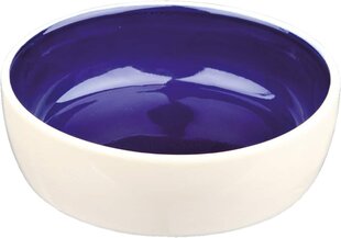 Bļoda dzīvniekiem, keramika : Trixie Ceramic Bowl, 0.3l|12cm, cream|blue cena un informācija | Bļodas, kastes pārtikas | 220.lv