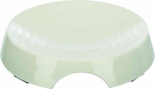 Bļoda dzīvniekiem, plastmasa : Trixie Bowl, flat, melamine, 0.25 l|ø 17 cm, white cena un informācija | Bļodas, kastes pārtikas | 220.lv