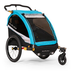 Child trailer D'Lite X, Single, Aqua cena un informācija | Velosipēdu piekabes, rati | 220.lv