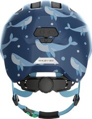 Взрослый велошлем ABUS Smiley 3.0 Blue Whale S 45-50 cm (Пересмотрено B) цена и информация | Шлемы | 220.lv