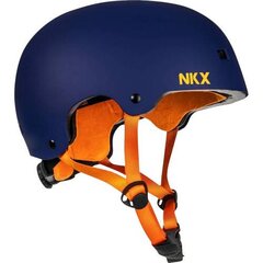 Aizsargķivere NKX Brain Saver Navy orange cena un informācija | Ķiveres | 220.lv