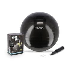 Vingrošanas bumba YB01N 55CM BLACK GYM BALL HMS цена и информация | Гимнастические мячи | 220.lv