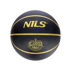 Basketbola bumba NPK270 BASKETBALL BLACK SLASHER 7 NILS цена и информация | Баскетбольные мячи | 220.lv