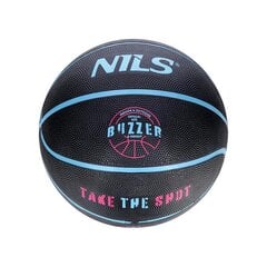 Basketbola bumba NPK271 BASKETBALL BLACK BUZZER 7 NILS cena un informācija | Basketbola bumbas | 220.lv