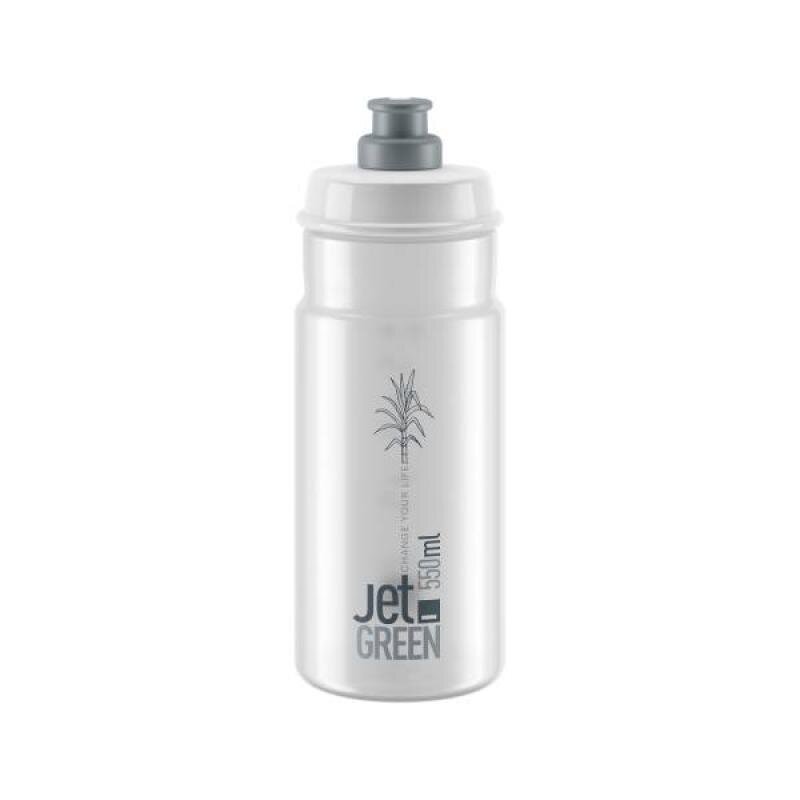 Dzeramā pudele ELITE Jet Green, Clear Grey 550ml cena un informācija | Citi velo piederumi un aksesuāri | 220.lv