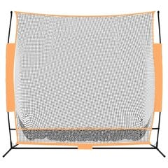 vidaXL golfa treniņu tīkls, melns, oranžs, 215x107x216 cm, poliesters цена и информация | Гольф | 220.lv