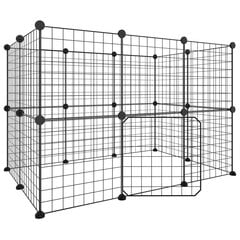 Mājdzīvnieku būris, 20 segmenti, 35x35cm, melns cena un informācija | Būri un aksesuāri grauzējiem | 220.lv
