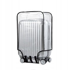 LUGGAGE CASE PROTECTION COVER Transparent Travel 26" INCH XL size цена и информация | Чемоданы, дорожные сумки | 220.lv