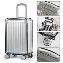 LUGGAGE CASE PROTECTION COVER Transparent Travel 26" INCH XL size цена и информация | Чемоданы, дорожные сумки | 220.lv