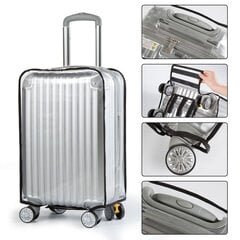 Pārredzams 24" L izmēra bagāžas futrāļa aizsargpārklājs caurspīdīgs cena un informācija | Koferi, ceļojumu somas | 220.lv