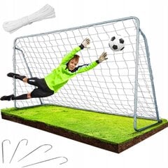 Futbola vārti bērniem, 215 x 150 x 76 cm цена и информация | Футбольные ворота и сетки | 220.lv