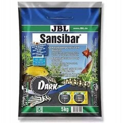 JBL Sansibar Dark 5kg melno smilšu akvārijiem cena un informācija | Akvārija augi, dekori | 220.lv