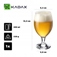 Show Beer Mug Glass Goblet Glass 400ml cena un informācija | Glāzes, krūzes, karafes | 220.lv