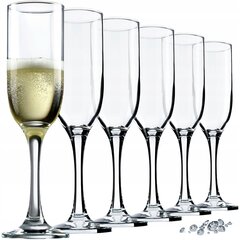 Prosecco šampanieša glāzes 210 ml 6 glāžu komplekts cena un informācija | Glāzes, krūzes, karafes | 220.lv