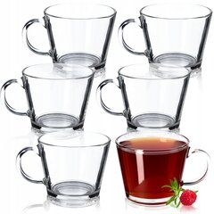 Glāzes tējas sulas dzērieniem, 6 gab, 380 ml cena un informācija | Glāzes, krūzes, karafes | 220.lv