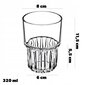 4x auksto dzērienu glāzes 320 ml ūdens dzērienu glāžu komplekts cena un informācija | Glāzes, krūzes, karafes | 220.lv