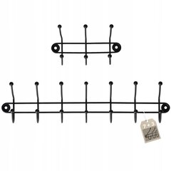 Sienas pakaramais drēbju turētājam 3+7 āķi cena un informācija | Pakaramie un apģērbu maisi | 220.lv