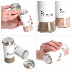 Salt Shaker Salt Seasoner White Container 150ml cena un informācija | Garšvielu trauki, dzirnaviņas | 220.lv