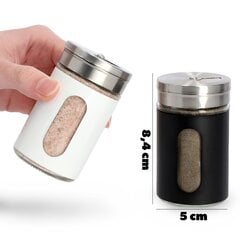 Salt Shaker Salt Seasoner White Container 90ml cena un informācija | Garšvielu trauki, dzirnaviņas | 220.lv