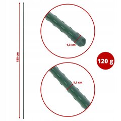 Augu stabs Metāla balsts 120+180cm 20 gab cena un informācija | Ziedu statīvi, puķu podu turētāji | 220.lv