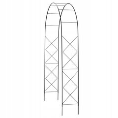Metāla dārza lapenes arka ziediem rozēm 255cm cena un informācija | Ziedu statīvi, puķu podu turētāji | 220.lv