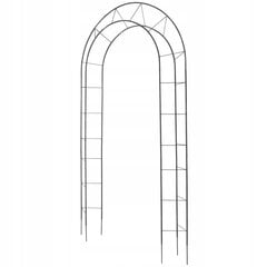 Dārza lapenes arka ziediem, metāls, 273 cm cena un informācija | Dārza nojumes un lapenes | 220.lv