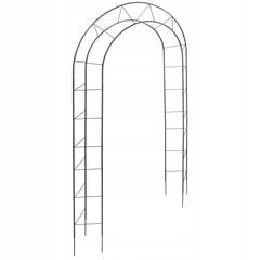 Dārza lapenes arka ziediem, metāls, 273 cm cena un informācija | Dārza nojumes un lapenes | 220.lv