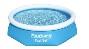 Peldbaseins Bestway Fast Set 244x61 cm, bez filtra cena un informācija | Baseini | 220.lv