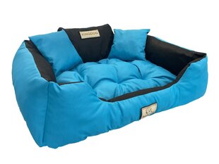 KingDog Blue Waterproof Dog Bed Couch 100x75 цена и информация | Лежаки, домики | 220.lv