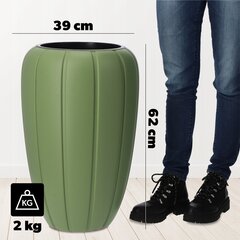 Puķu pods Puķu pods + 3D Ieliktnis Zaļš 60cm cena un informācija | Balkona kastes | 220.lv