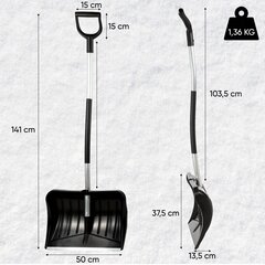 Lāpstu skrāpis sniega tīrītājs uz riteņiem + Ergo lāpstu komplekts cena un informācija | Dārza instrumenti | 220.lv