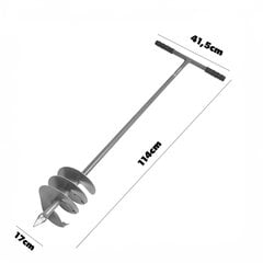 Rokas urbis augsnes urbjmašīnai 17cm 170mm Spēcīgs lejiņš cena un informācija | Dārza instrumenti | 220.lv