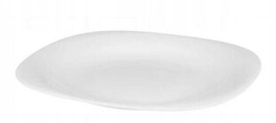 Kvadrātveida sekls vakariņu šķīvis balts 28 cm Quadro cena un informācija | Trauki, šķīvji, pusdienu servīzes | 220.lv