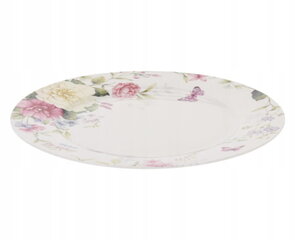 Porcelāna deserta šķīvis 21 cm ar ziedu rakstu cena un informācija | Trauki, šķīvji, pusdienu servīzes | 220.lv