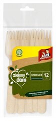 Ekoloģiskas koka dakšiņas bārbekjū 12 gab. цена и информация | Посуда, тарелки, обеденные сервизы | 220.lv