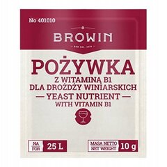 Vīna raugs ar B1 vitamīnu 10g cena un informācija | Garšvielas, garšvielu komplekti | 220.lv