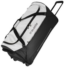 Travelite BASICS 71cm ceļojumu soma melnā un baltā krāsā cena un informācija | Koferi, ceļojumu somas | 220.lv