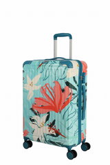 Vidēja izmēra futrālis 68cm M Cruise Turquoise Lilies Print Travelite cena un informācija | Koferi, ceļojumu somas | 220.lv