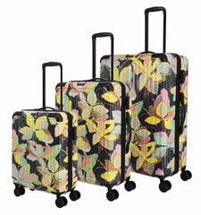 L/M/S Kruīza koferu komplekts Yellow Orchid Print Travelite cena un informācija | Koferi, ceļojumu somas | 220.lv