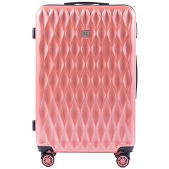 Pink Wings polikarbonāta LARGE 76cm koferis cena un informācija | Koferi, ceļojumu somas | 220.lv