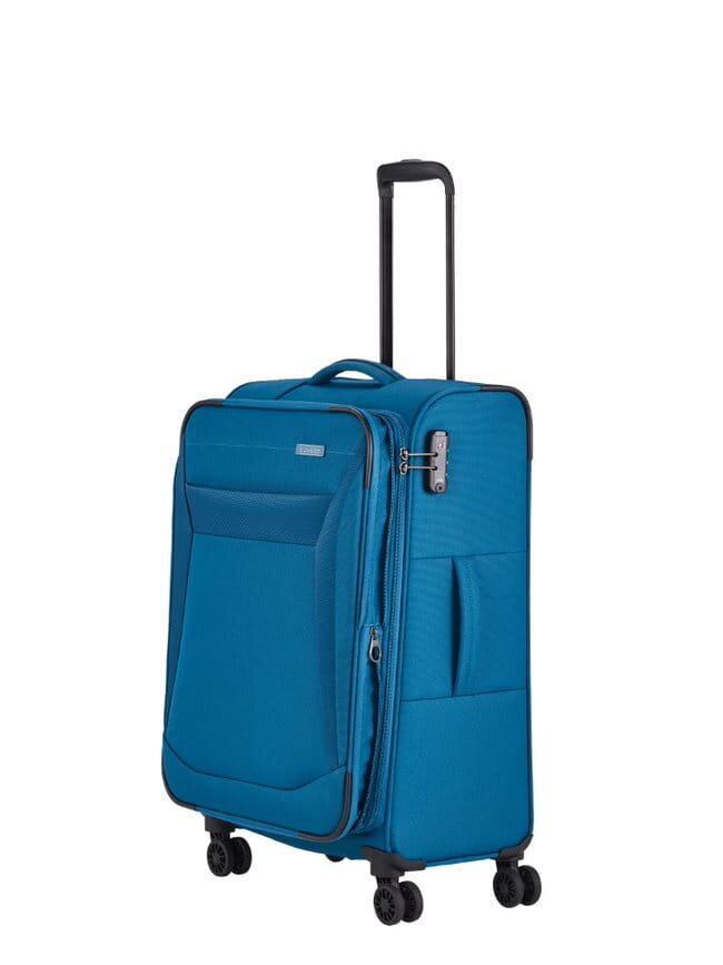 Travelite koferis 66cm Medium M Chios Blue Petrol cena un informācija | Koferi, ceļojumu somas | 220.lv